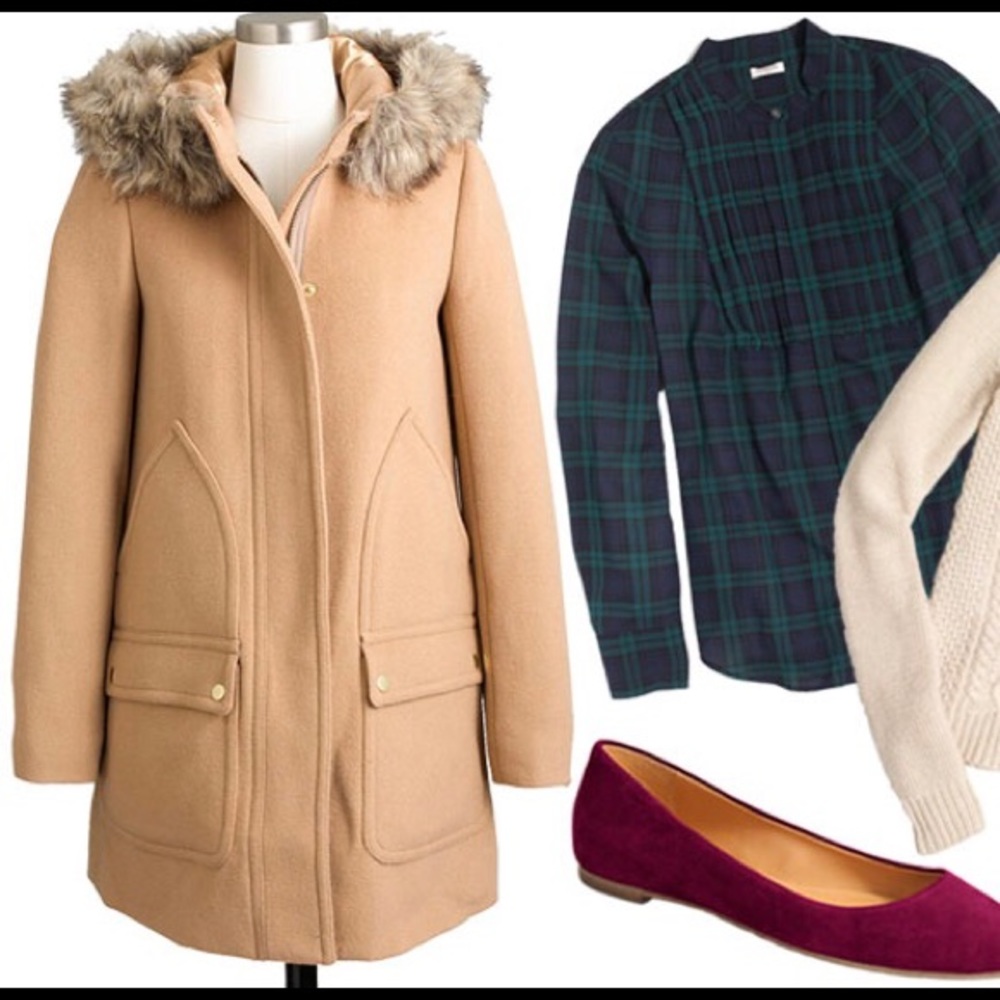 JCrew Vail Coat in Camel color!